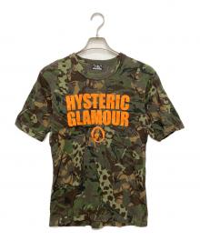 Hysteric Glamour（ヒステリックグラマー）の古着「CIRCLE GIRL LOGO TEE」｜グリーン×ブラウン