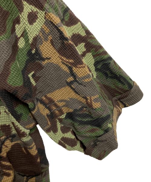 Hysteric Glamour（ヒステリックグラマー）Hysteric Glamour (ヒステリックグラマー) CIRCLE GIRL LOGO TEE グリーン×ブラウン サイズ:Sの古着・服飾アイテム