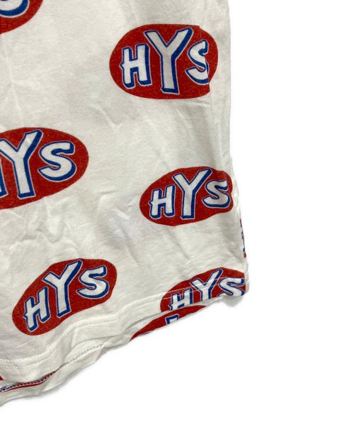 Hysteric Glamour（ヒステリックグラマー）Hysteric Glamour (ヒステリックグラマー) HYS SUPERFUZZ柄 Tシャツ レッド×ホワイト サイズ:Sの古着・服飾アイテム