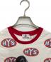 中古・古着 Hysteric Glamour (ヒステリックグラマー) HYS SUPERFUZZ柄 Tシャツ レッド×ホワイト サイズ:S：8000円