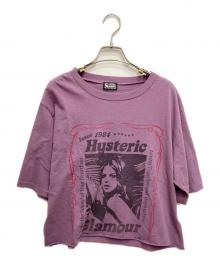 Hysteric Glamour（ヒステリックグラマー）の古着「HEARTBEAT ショートTシャツ」｜パープル