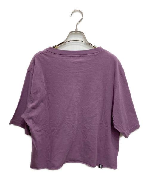 Hysteric Glamour（ヒステリックグラマー）Hysteric Glamour (ヒステリックグラマー) HEARTBEAT ショートTシャツ パープル サイズ:FREEの古着・服飾アイテム