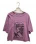 Hysteric Glamour（ヒステリックグラマー）の古着「HEARTBEAT ショートTシャツ」｜パープル