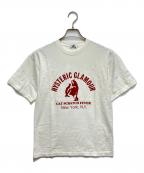 Hysteric Glamourヒステリックグラマー）の古着「CAT SCRATCH FEVER Tシャツ」｜ホワイト