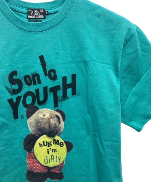 Hysteric Glamour（ヒステリックグラマー）Hysteric Glamour (ヒステリックグラマー) SONIC YOUTH/HUG ME I’M DIRTY Tシャツ グリーン サイズ:Sの古着・服飾アイテム