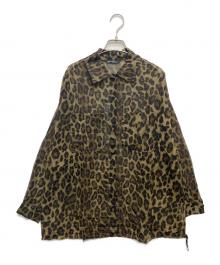 Hysteric Glamour（ヒステリックグラマー）の古着「IN VIVID COLORS オーバーサイズシャツ」｜ブラウン×ブラック