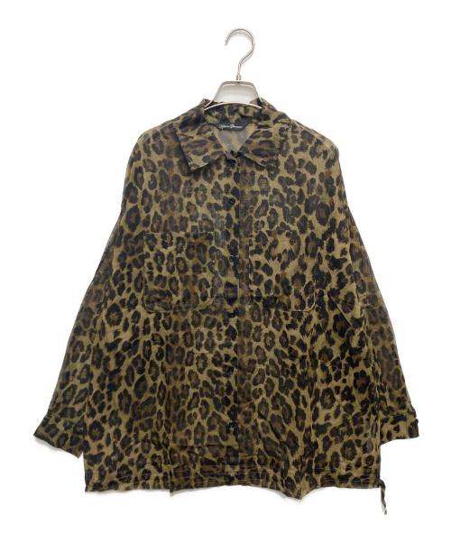 Hysteric Glamour（ヒステリックグラマー）Hysteric Glamour (ヒステリックグラマー) IN VIVID COLORS オーバーサイズシャツ ブラウン×ブラック サイズ:freeの古着・服飾アイテム