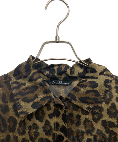 Hysteric Glamour（ヒステリックグラマー）Hysteric Glamour (ヒステリックグラマー) IN VIVID COLORS オーバーサイズシャツ ブラウン×ブラック サイズ:freeの古着・服飾アイテム