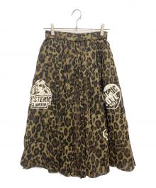 Hysteric Glamour（ヒステリックグラマー）の古着「SUNDAY GIRL タックキュロット」｜ブラウン×ブラック