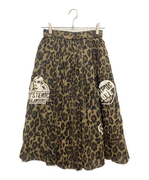 Hysteric Glamour（ヒステリックグラマー）Hysteric Glamour (ヒステリックグラマー) SUNDAY GIRL タックキュロット ブラウン×ブラック サイズ:Mの古着・服飾アイテム