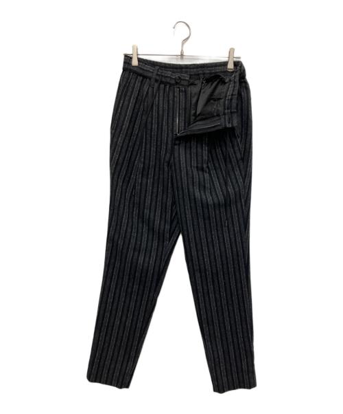 wjk（ダブルジェイケー）wjk (ダブルジェイケー) stripe easy trousers グレー サイズ:Sの古着・服飾アイテム