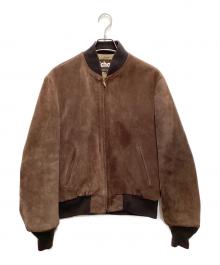 Schott（ショット）の古着「レザースウェードブルゾン」｜ブラウン