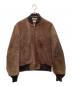 Schott（ショット）の古着「レザースウェードブルゾン」｜ブラウン