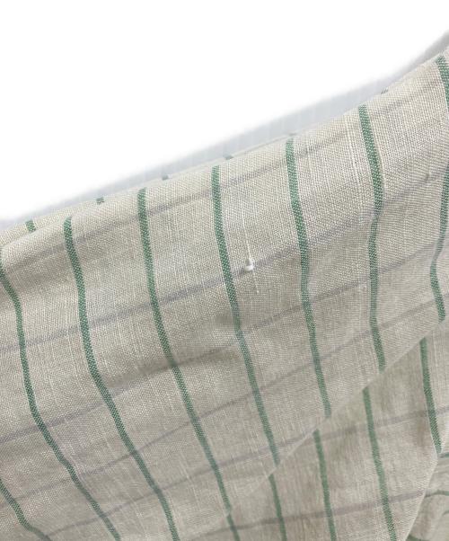 POLO RALPH LAUREN（ポロ・ラルフローレン）POLO RALPH LAUREN (ポロ・ラルフローレン) リネンシャツ ホワイト×グリーン サイズ:不明の古着・服飾アイテム