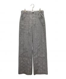 masu（エムエーエスユー）の古着「PLEATED PANTS」｜ブラック