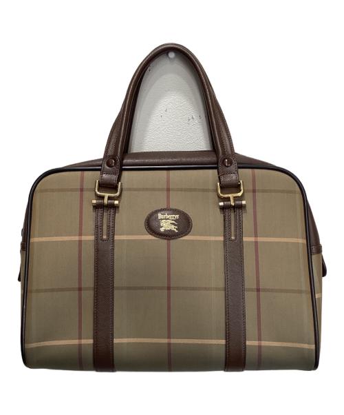 Burberry's（バーバリー）Burberry's (バーバリー) ノバチェックミニボストンバッグ ベージュの古着・服飾アイテム