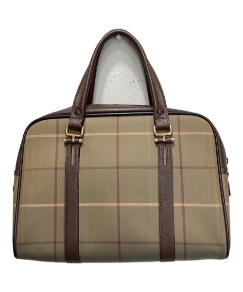 Burberry's（バーバリー）Burberry's (バーバリー) ノバチェックミニボストンバッグ ベージュの古着・服飾アイテム