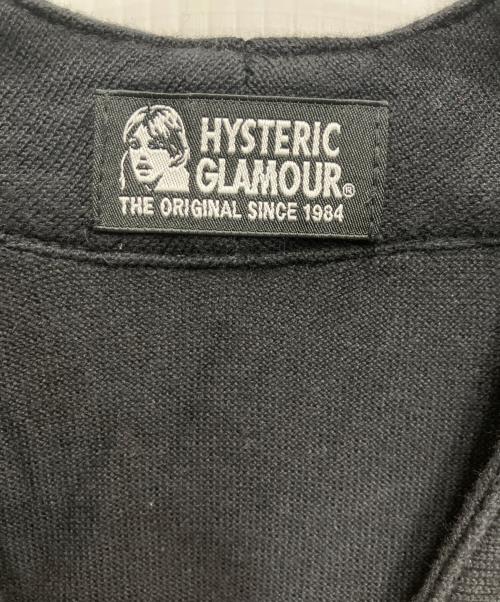 Hysteric Glamour（ヒステリックグラマー）Hysteric Glamour (ヒステリックグラマー) ショルダーカットカーディガン ブラック サイズ:Freeの古着・服飾アイテム
