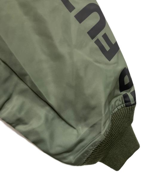 Hysteric Glamour（ヒステリックグラマー）Hysteric Glamour (ヒステリックグラマー) エアフォース LOGO SCRATCH MA-1ジャケット グリーン サイズ:Sの古着・服飾アイテム