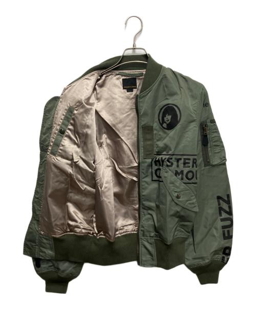 Hysteric Glamour（ヒステリックグラマー）Hysteric Glamour (ヒステリックグラマー) エアフォース LOGO SCRATCH MA-1ジャケット グリーン サイズ:Sの古着・服飾アイテム