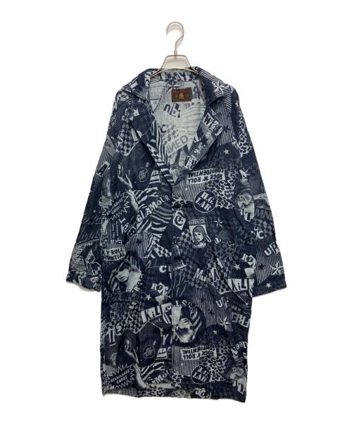 Hysteric Glamour（ヒステリックグラマー）Hysteric Glamour (ヒステリックグラマー) LONDON NITEジャカード デニムコート ネイビー サイズ:freeの古着・服飾アイテム