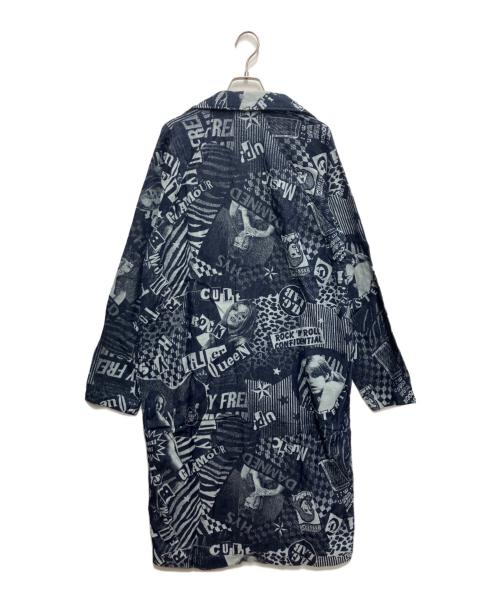 Hysteric Glamour（ヒステリックグラマー）Hysteric Glamour (ヒステリックグラマー) LONDON NITEジャカード デニムコート ネイビー サイズ:freeの古着・服飾アイテム