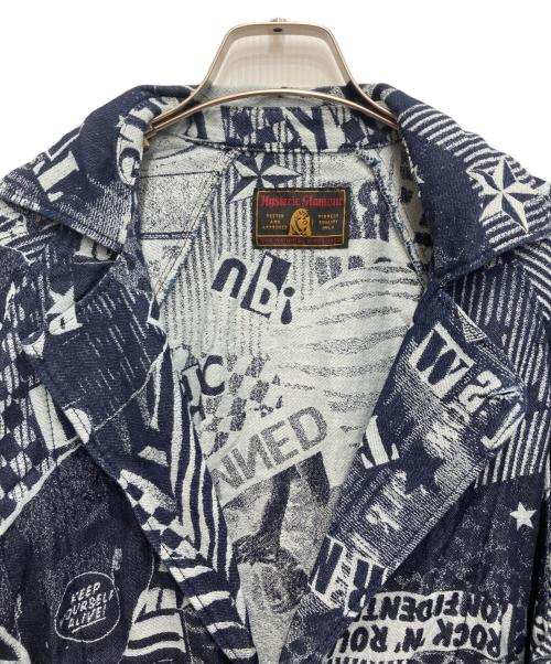 Hysteric Glamour（ヒステリックグラマー）Hysteric Glamour (ヒステリックグラマー) LONDON NITEジャカード デニムコート ネイビー サイズ:freeの古着・服飾アイテム