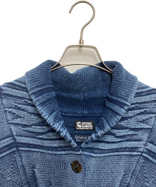 Hysteric Glamour（ヒステリックグラマー）Hysteric Glamour (ヒステリックグラマー) ORIGINAL BLUES (オリジナルブルース) SKULL CHIMAYOガウンコート ブルー サイズ:freeの古着・服飾アイテム