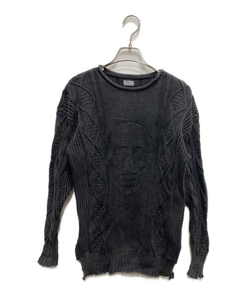 Hysteric Glamour（ヒステリックグラマー）Hysteric Glamour (ヒステリックグラマー) ORIGINAL BLUES (オリジナルブルース) スカルジャガードニット ブラック サイズ:Freeの古着・服飾アイテム