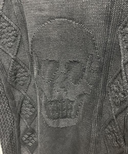 Hysteric Glamour（ヒステリックグラマー）Hysteric Glamour (ヒステリックグラマー) ORIGINAL BLUES (オリジナルブルース) スカルジャガードニット ブラック サイズ:Freeの古着・服飾アイテム