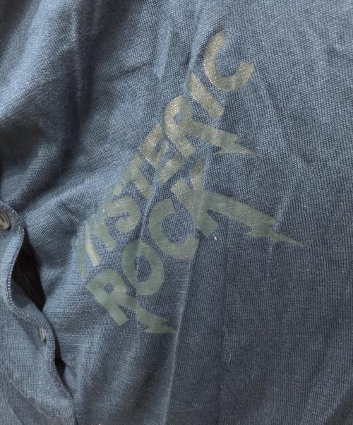 Hysteric Glamour（ヒステリックグラマー）Hysteric Glamour (ヒステリックグラマー) SCRATCH pt カーディガン ブルー サイズ:Freeの古着・服飾アイテム