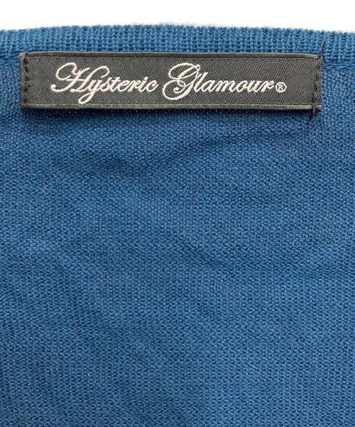 Hysteric Glamour（ヒステリックグラマー）Hysteric Glamour (ヒステリックグラマー) SCRATCH pt カーディガン ブルー サイズ:Freeの古着・服飾アイテム