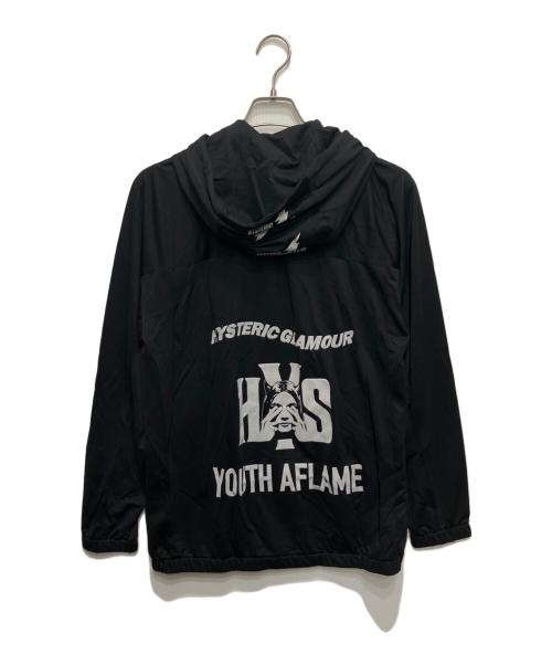 Hysteric Glamour（ヒステリックグラマー）Hysteric Glamour (ヒステリックグラマー) PSYCHO オーバーサイズパーカー ブラック サイズ:Sの古着・服飾アイテム