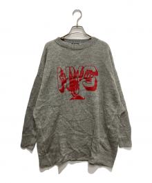 Hysteric Glamour（ヒステリックグラマー）の古着「HYS COLLEGE pt BIGプルオーバー」｜グレー