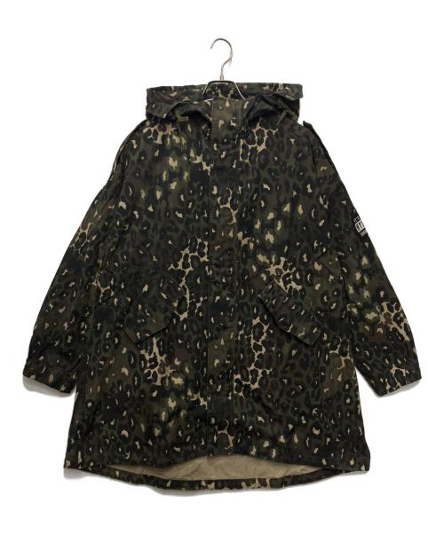 Hysteric Glamour（ヒステリックグラマー）Hysteric Glamour (ヒステリックグラマー) HYSTERIC LIVE フーデットコート グリーン×ブラウン サイズ:Freeの古着・服飾アイテム