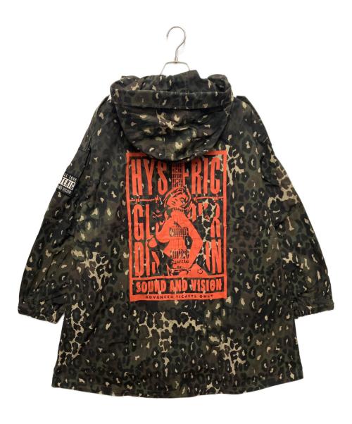 Hysteric Glamour（ヒステリックグラマー）Hysteric Glamour (ヒステリックグラマー) HYSTERIC LIVE フーデットコート グリーン×ブラウン サイズ:Freeの古着・服飾アイテム