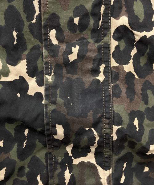 Hysteric Glamour（ヒステリックグラマー）Hysteric Glamour (ヒステリックグラマー) HYSTERIC LIVE フーデットコート グリーン×ブラウン サイズ:Freeの古着・服飾アイテム