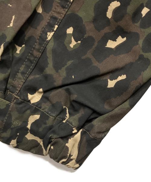 Hysteric Glamour（ヒステリックグラマー）Hysteric Glamour (ヒステリックグラマー) HYSTERIC LIVE フーデットコート グリーン×ブラウン サイズ:Freeの古着・服飾アイテム