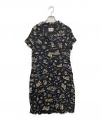 Hysteric Glamourヒステリックグラマー）の古着「アロハシャツワンピース」｜ブラック