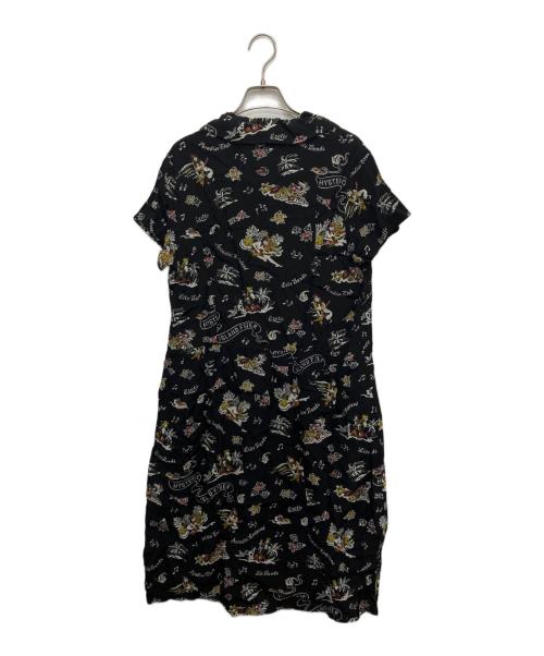 Hysteric Glamour（ヒステリックグラマー）Hysteric Glamour (ヒステリックグラマー) アロハシャツワンピース ブラック サイズ:Mの古着・服飾アイテム