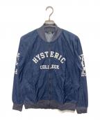 Hysteric Glamourヒステリックグラマー）の古着「BRING OUT THE DEADプリントブルゾン」｜ブルー