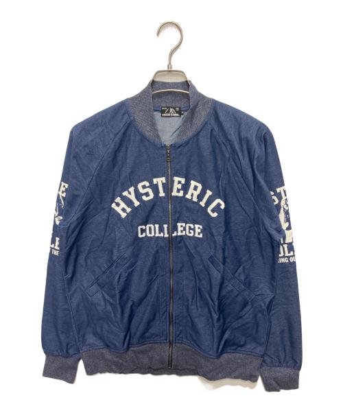 Hysteric Glamour（ヒステリックグラマー）Hysteric Glamour (ヒステリックグラマー) BRING OUT THE DEADプリントブルゾン ブルー サイズ:Sの古着・服飾アイテム