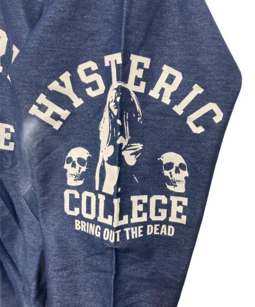 Hysteric Glamour（ヒステリックグラマー）Hysteric Glamour (ヒステリックグラマー) BRING OUT THE DEADプリントブルゾン ブルー サイズ:Sの古着・服飾アイテム