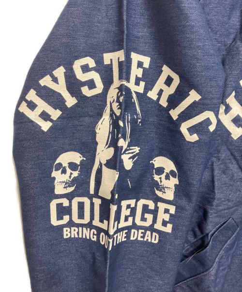 Hysteric Glamour（ヒステリックグラマー）Hysteric Glamour (ヒステリックグラマー) BRING OUT THE DEADプリントブルゾン ブルー サイズ:Sの古着・服飾アイテム