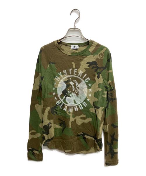Hysteric Glamour（ヒステリックグラマー）Hysteric Glamour (ヒステリックグラマー) カモフラカットソー グリーン サイズ:Freeの古着・服飾アイテム