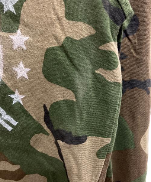 Hysteric Glamour（ヒステリックグラマー）Hysteric Glamour (ヒステリックグラマー) カモフラカットソー グリーン サイズ:Freeの古着・服飾アイテム