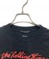 中古・古着 Thee Hysteric XXX (ジィ ヒステリックトリプルエックス) ROLLING STONES (ローリングストーンズ) 70S プリント リブ付Tシャツ ブラック サイズ:XS：5000円