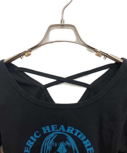 Hysteric Glamour（ヒステリックグラマー）Hysteric Glamour (ヒステリックグラマー) ガールプリントリブカットソー ブラック サイズ:freeの古着・服飾アイテム