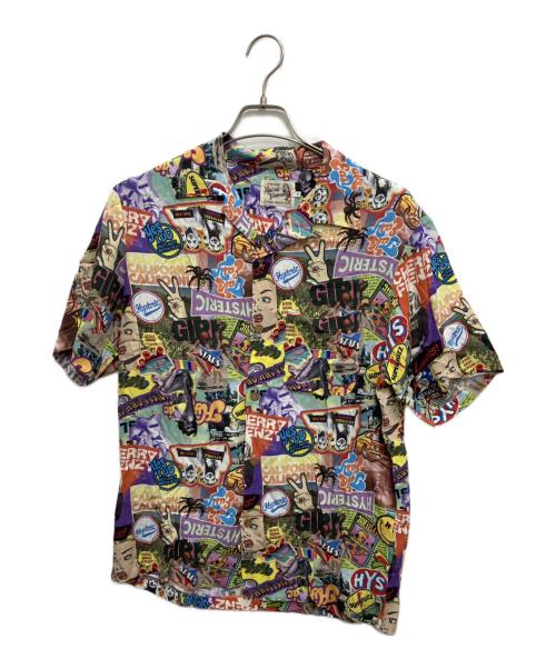 Hysteric Glamour（ヒステリックグラマー）Hysteric Glamour (ヒステリックグラマー) SUMMER OF 70S柄 オープンカラーシャツ マルチカラー サイズ:Sの古着・服飾アイテム