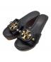 TORY BURCH（トリーバーチ）の古着「ウェッジソールサンダル」｜ブラック